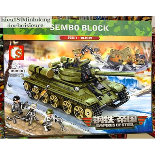 Lắp ráp xếp hình Xe tank 101038