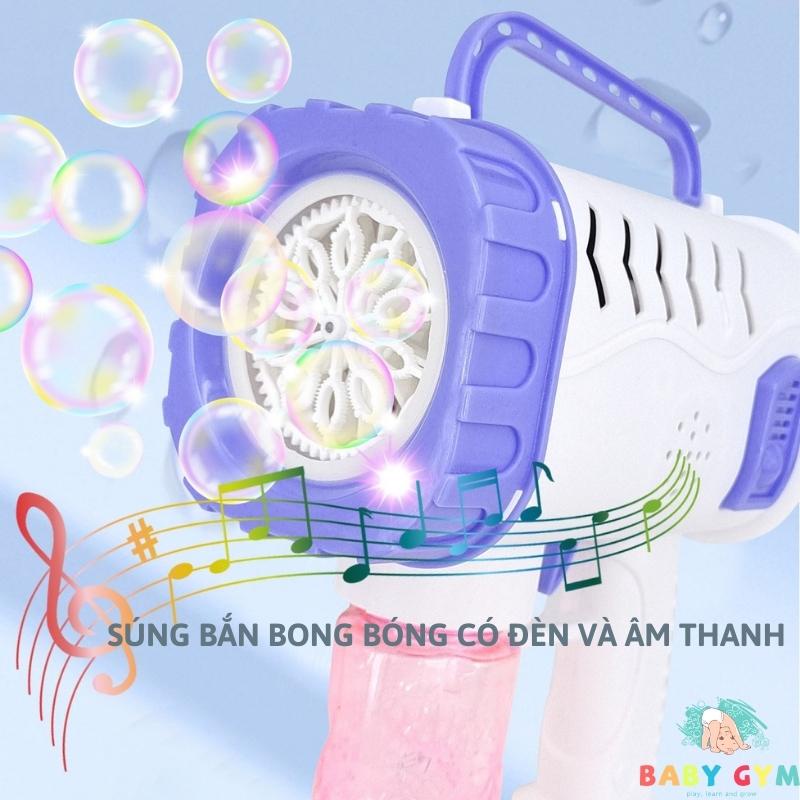 Súng bắn bong bóng xà phòng, nhiều mẫu, siêu mạnh, tặng kèm pin, máy thổi bong bóng  - BABYGYM