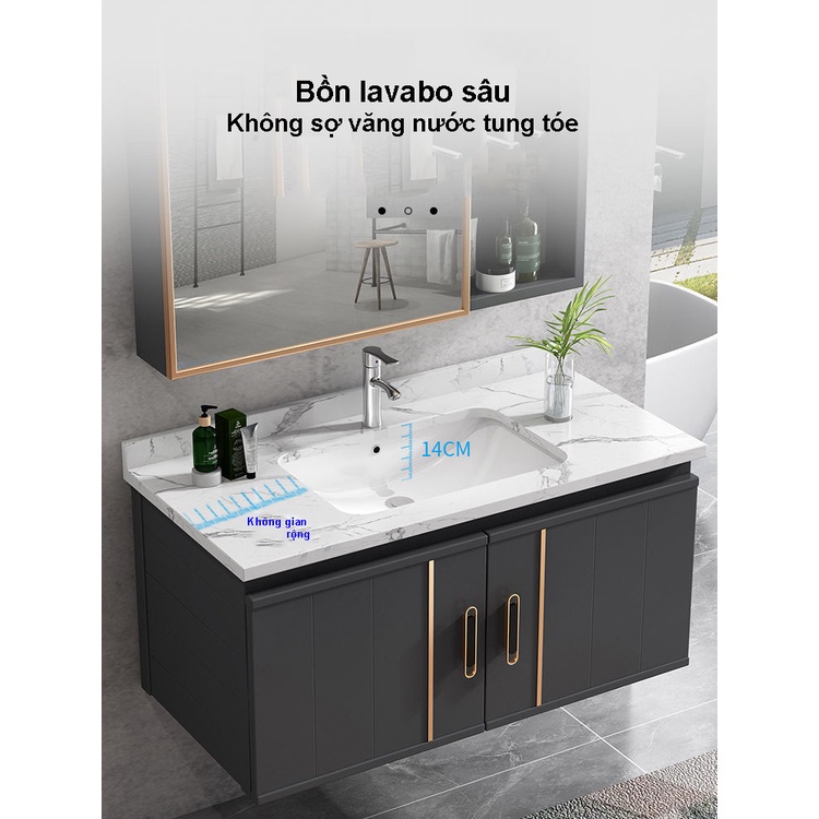 Tủ chậu rửa mặt tủ lavabo, tủ kính và mặt đá hoa cương