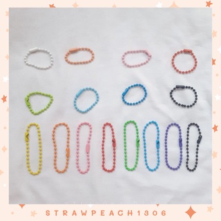 Móc khóa dây bi, móc xích bi handmade, diy, thủ công - strawpeach1306