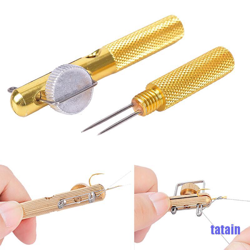 Dụng Cụ Hỗ Trợ Buộc Lưỡi Câu Cá Bằng Kim Loại Tiện Dụng