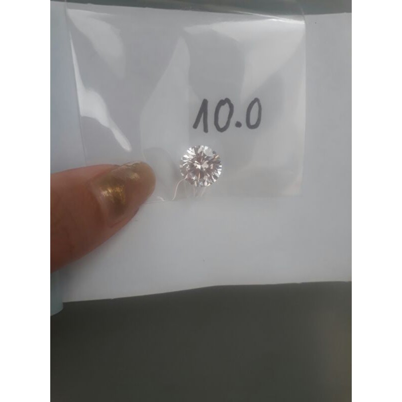Hột xoàn kim cương nhân tạo cubic zirconia cao cấp 10.0