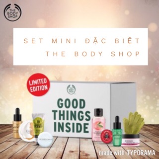 Tách set bộ mini good things inside của the body shop siêu hot