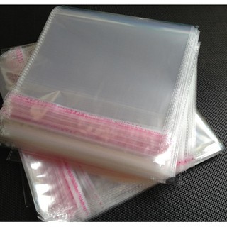 500g Túi nilon có keo dán miệng OPP trong suốt,  Túi đóng gói quần áo chuyên nghiệp