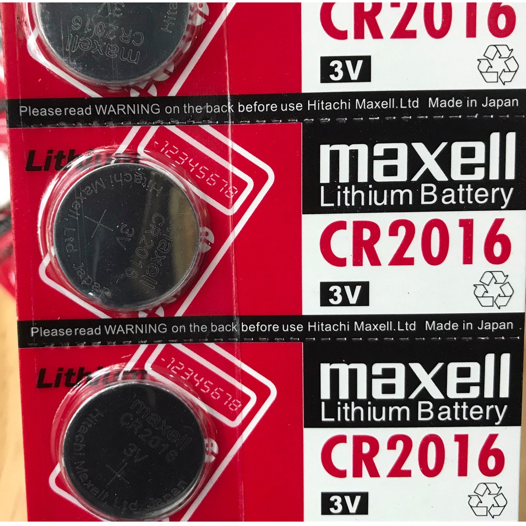 Vỉ 5 viên Pin Lithium Battery Cr2032 / Cr2016 / Cr2025 Maxell NHẬT BẢN