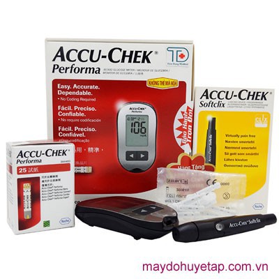 [Chỉ 1 ngày] Máy đo đường huyết accu-check Performa tặng hộp que thử 10 que