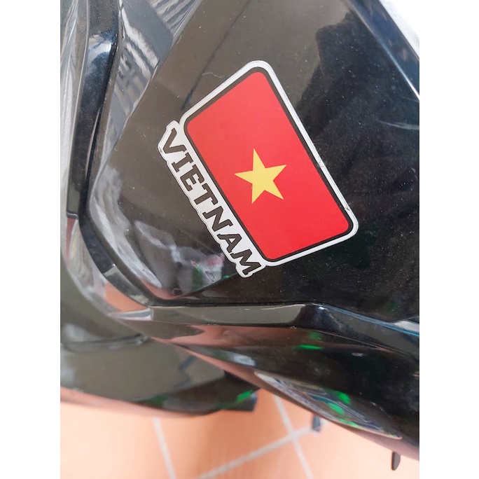 Sticker lá cờ Việt nam dán điện thoại, máy tính, mũ nón bảo hiểm