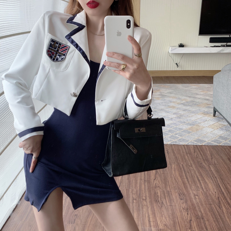 Áo Khoác Blazer Dài Tay Với Thiết Kế Dáng Rộng Xinh Xắn Dành Cho Nữ 2021 | BigBuy360 - bigbuy360.vn