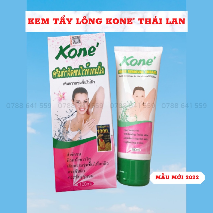 Kem Tẩy Lông Nách Chân Tay Body ❤️FREE SHIP❤️ Kem Koné Thái Lan cho làn da trắng mịn, An toàn, Hiệu quả