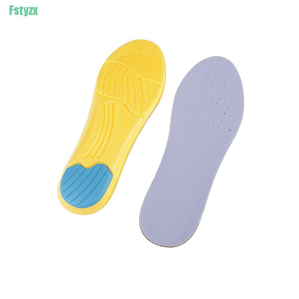 fstyzx 1Pair Memory Foam Breathable Sweat Absorbing Athletic Shock Absorption Insoles