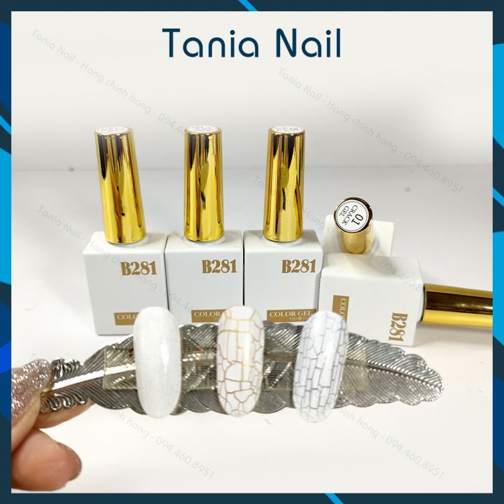 Sơn Nứt Đen Trắng Gel Đủ Màu Lẻ Sơn B281