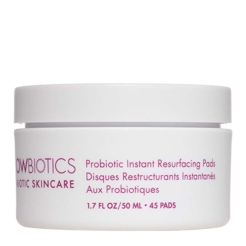 [Hàng Chính Hãng] Pad sinh học tẩy da chết day dày sừng bít tắc Glowbiotics Probiotic Instant Resurfacing Pads