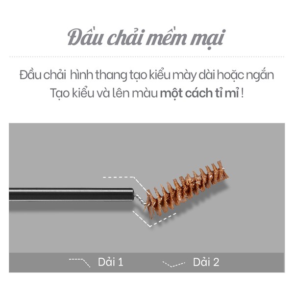 Mascara Lông Mày KLAVUU Urban Pearlsation Easy Touch Browcara