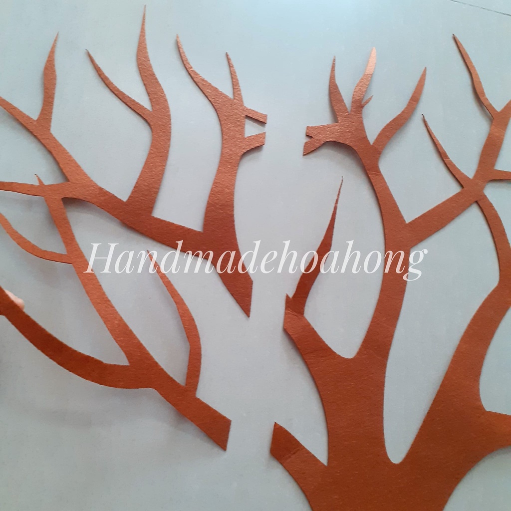 [H36 - CAO 1.33 MÉT & 77CM & 48CM } - 1 THÂN CÂY XỐP - Hình trang trí lớp học, mầm non, công ty, cửa kính
