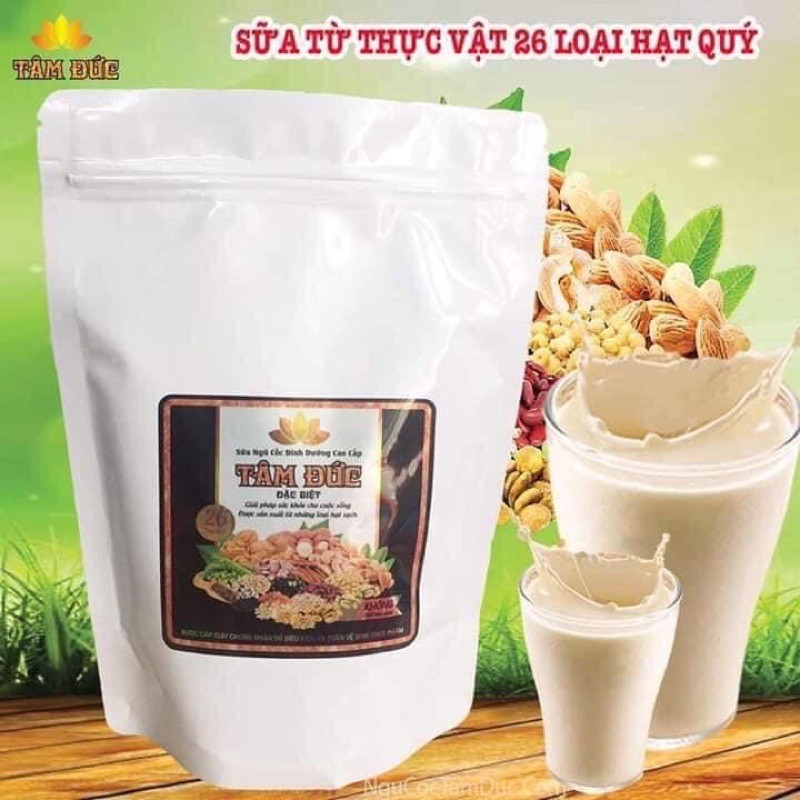 Ngũ cốc Tâm Đức 26 loại hạt-Thượng Hạng(túi zip 500gr)