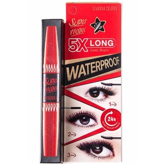 💥𝗦𝗔𝗟𝗘.𝗦𝗛𝗢𝗖𝗞💥mascara cong dài mi x5 - sivanna super model 5x long deep black thái lan