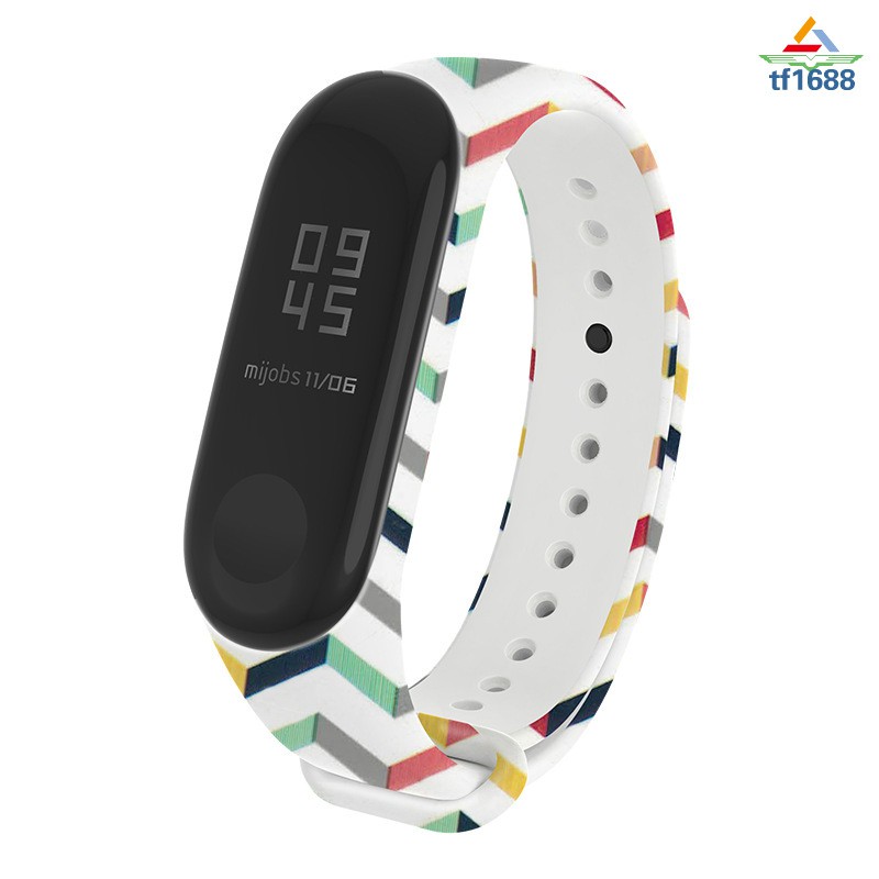 Dây Đeo Thay Thế Chất Liệu Silicon Nhiều Màu Sắc Cho Xiaomi Mi Band 3 / 4 / 5 Millet Smart Accessories T16