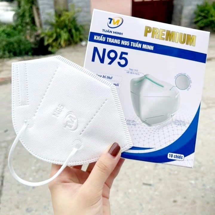Combo 30 Khẩu Trang N95 Chính Hãng Tuấn Minh  Mask 5 Lớp Kháng Khuẩn Có Van 3 Hộp -h2t house