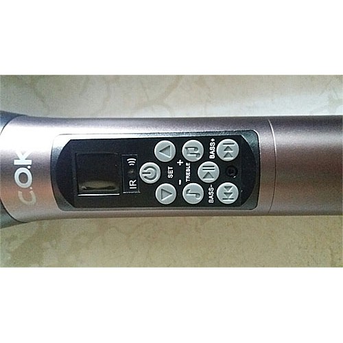 Bộ 2 Micro không dây COK 213 - Điều chỉnh Echo, Bass, Treble trên thân micro