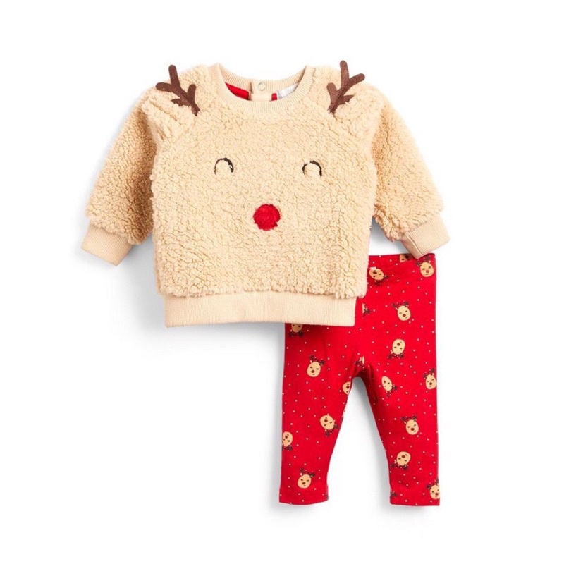 Set bộ tuần lộc bé gái du xin nguyên móc tag