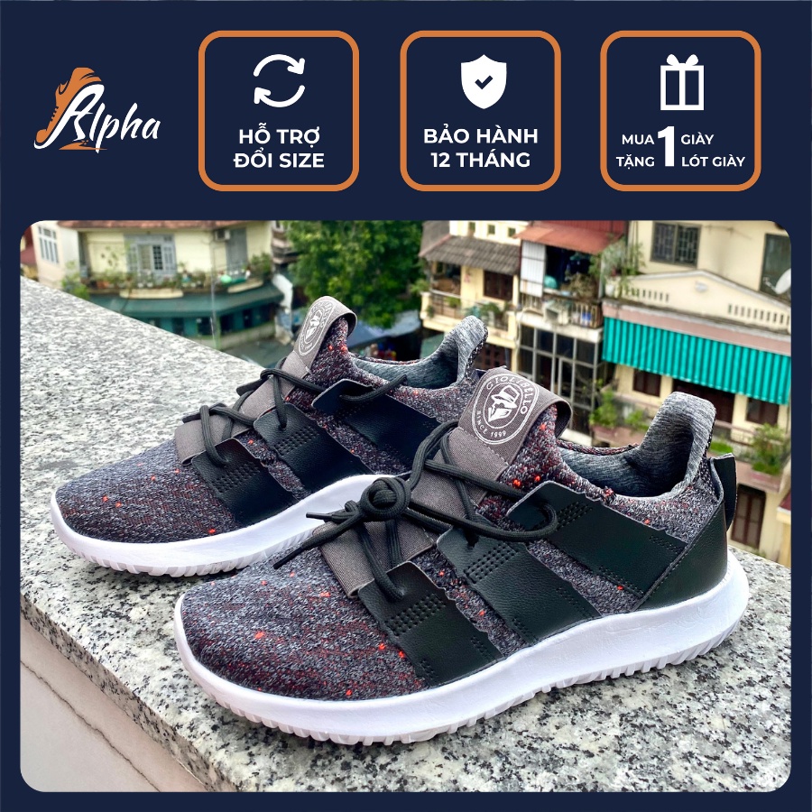 Giày thể thao nam cổ ngắn buộc dây dáng adidas trẻ trung cao cấp [Alpha Shoes - 20016] | BigBuy360 - bigbuy360.vn