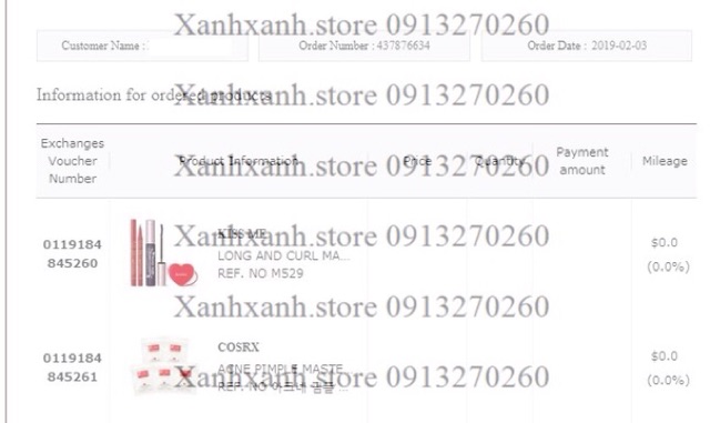 Kẻ mắt/ Mascara/Tẩy trang  Kiss me Heroine