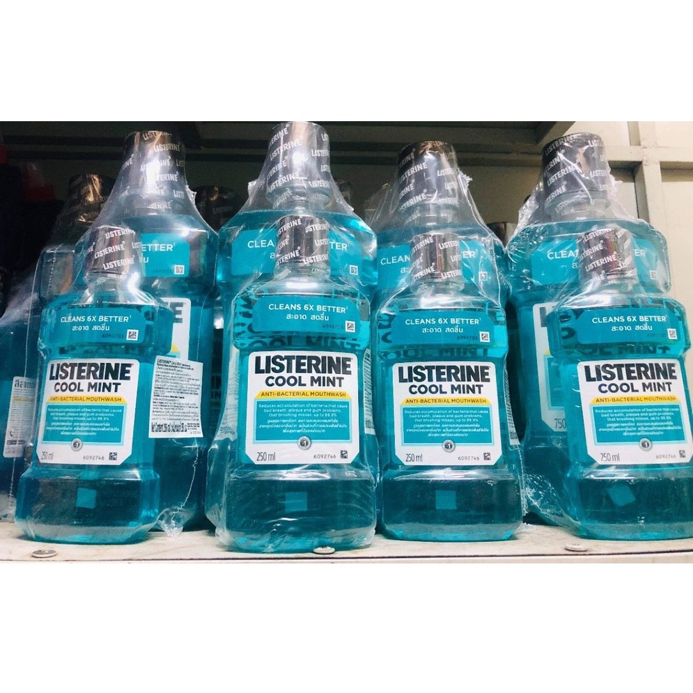 (Chính Hãng) Lốc 2 Chai Nước Súc Miệng Listerine Cool Mint Thái