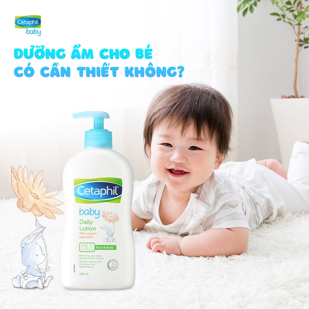 Sữa dưỡng ẩm chiết xuất từ hoa cúc vạn thọ cho bé Cetaphil Baby Lotion Calendula 400ml