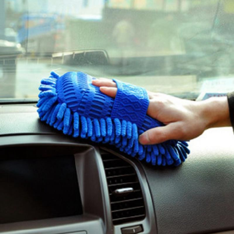 Găng tay rửa xe sợi Microfiber mẫu 2 cho ô tô siêu tạ bọt và thấm hút