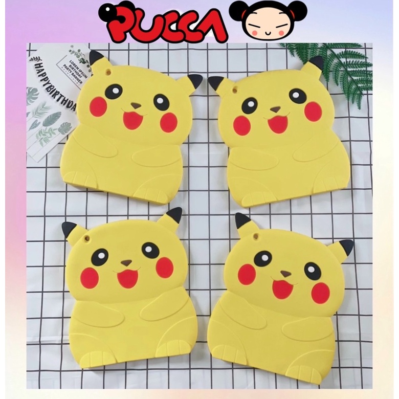 Vỏ Ốp iPad 2/3/4 Silicon Dẻo Hoạt Hình Pikachu Stitch Ngộ Nghĩnh