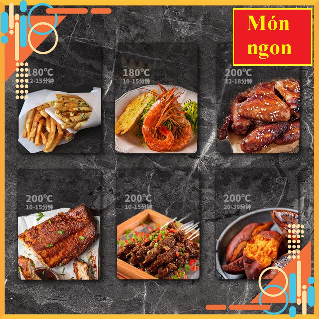 BẢO HÀNH 1 NĂM - Nồi chiên không dầu Chính hãng CAMEL Dung tích 5L Màu đen - BẾP NƯỚNG