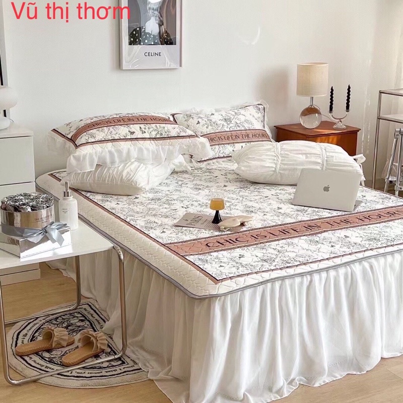 SÉT CHIẾU CAO SU NON CHÂN PHỦ BÈO CAO CẤP CHIC STUDIO HÀNG NHẬP NGUYÊN CHIẾC MỚI