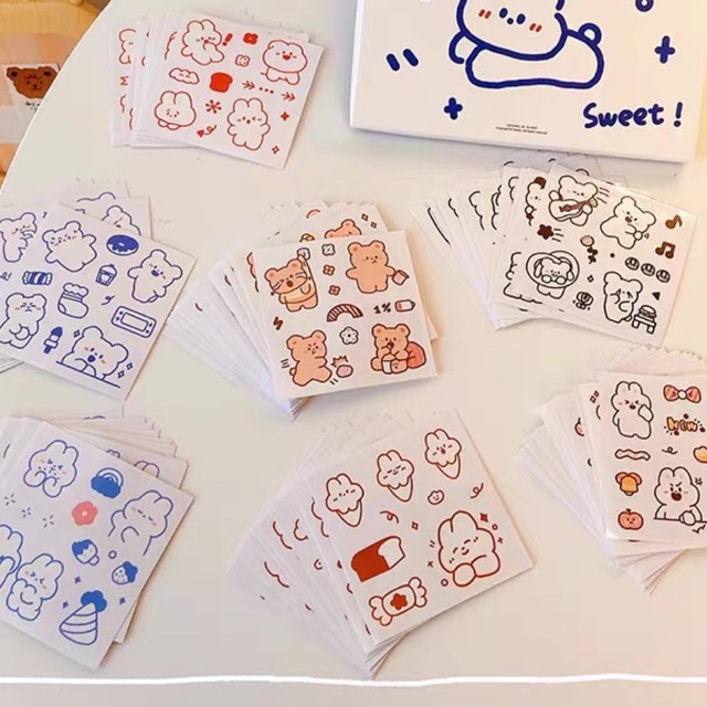 Random 1 tấm hình dán sticker dễ thương