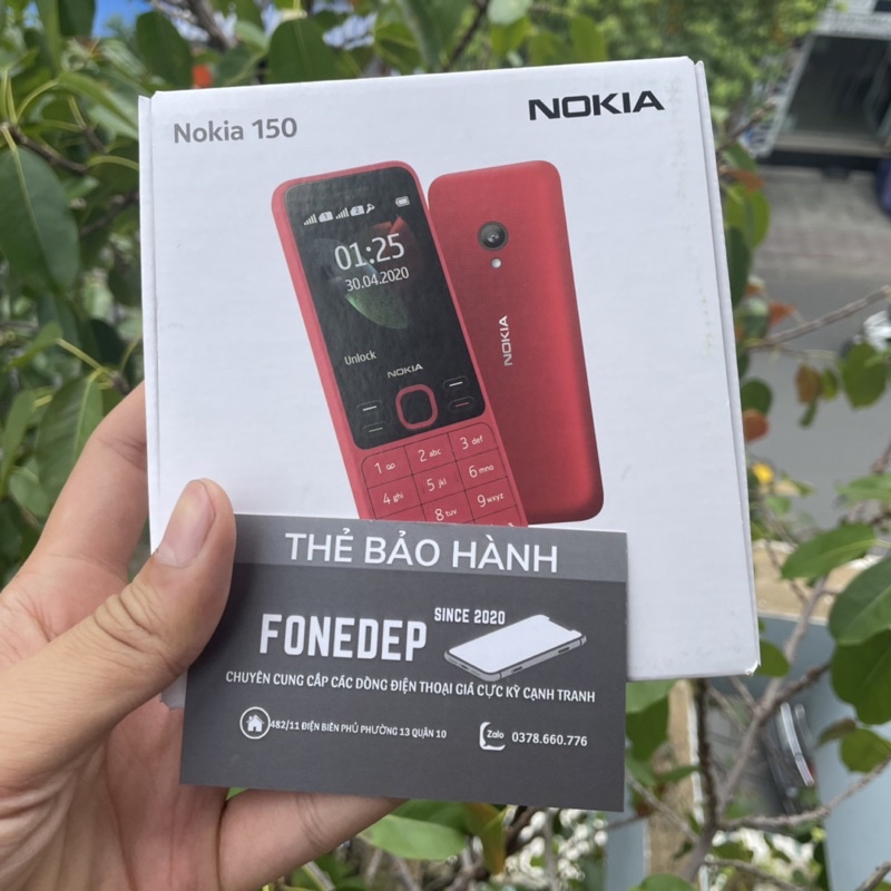 Điện thoại nokia 150  2 Sim Fullbox bảo hành 12 tháng.