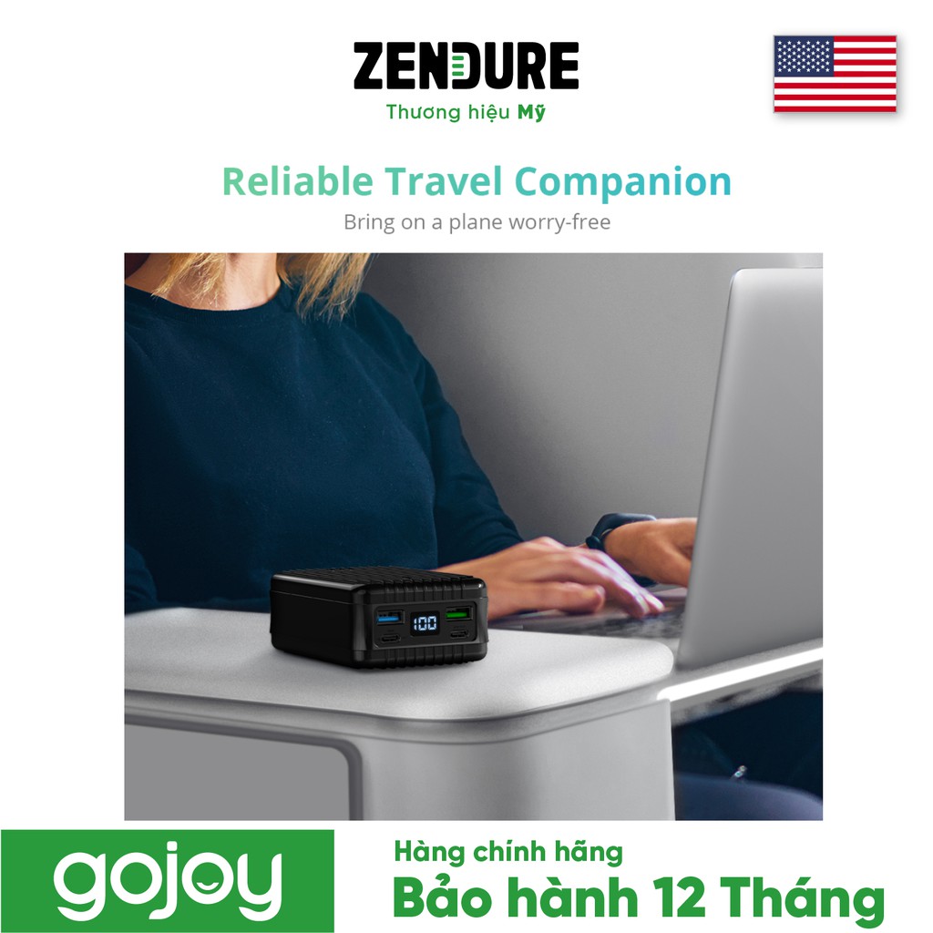 Pin dự phòng 27.000mAh typeC (100W) ZENDURE ZDA8PDP - Bảo hành chính hãng 2 năm