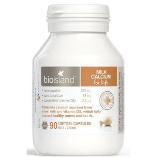 Viên uống bio island canxi milk 90 viên của úc - đủ bill