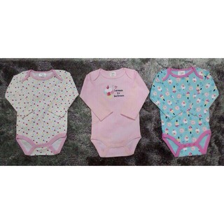 Body set 3 chiếc dài tay cho bé 3m, 12m