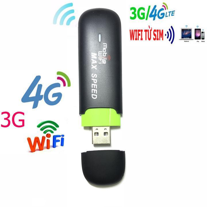 USB WIFI MAX SPEED 3G 4G - PHÁT WIFI DI ĐỘNG TỪ SIM - CHẤT LƯỢNG XUYÊN LỤC ĐỊA