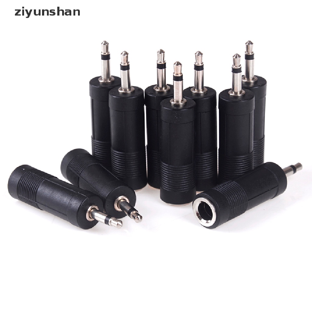 Set 2/5/10 giắc cắm chuyển đổi đầu cắm 1/8 3.5mm sang đầu cắm 1/4 6.35mm