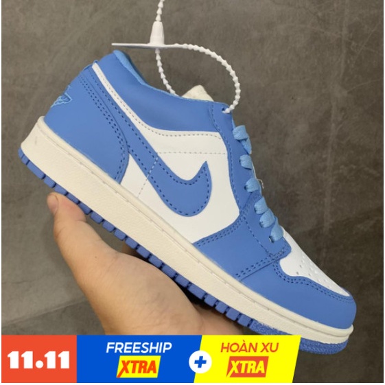 Giày Thể Thao Jordan Xanh Dương Thấp Cổ Cho Nam Nữ