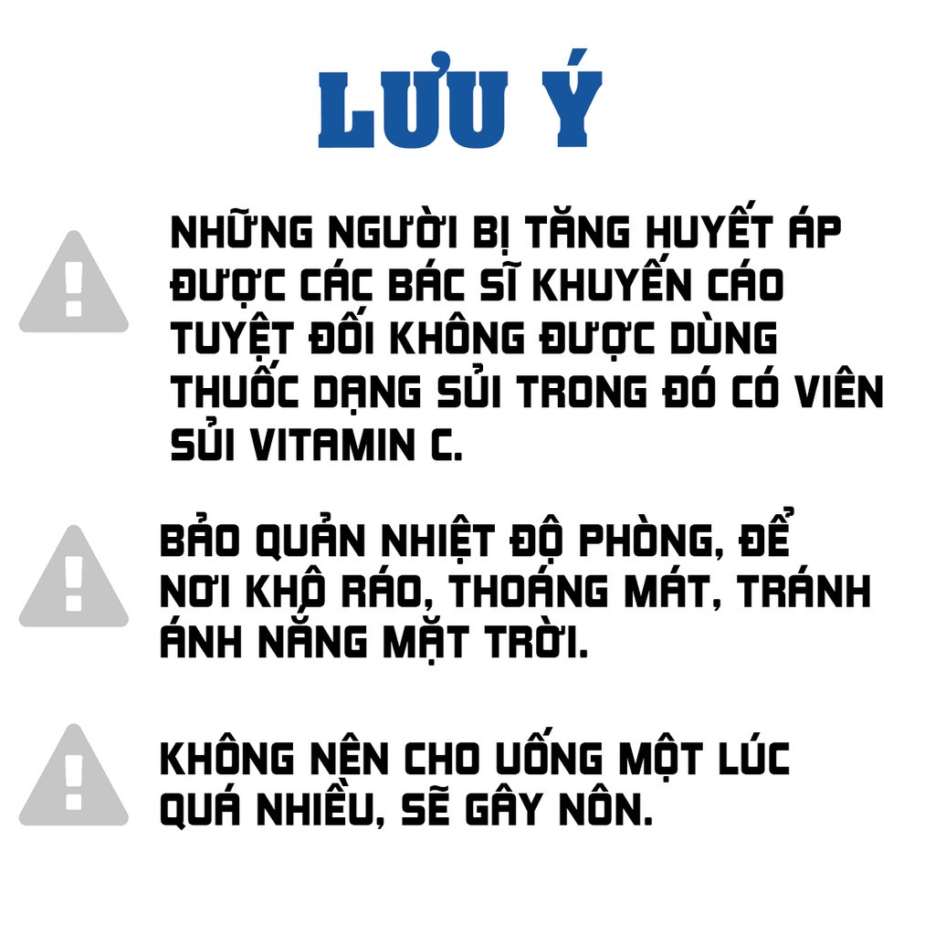 Viên C sủi Ossizan + Bổ sung vitamin tăng sức đề kháng Tuýp 20 viên hàng Việt Nam