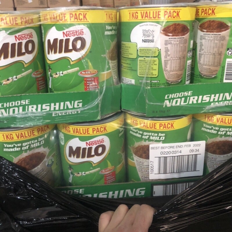 sữa milo của úc hộp 1kg date tháng 2/2023