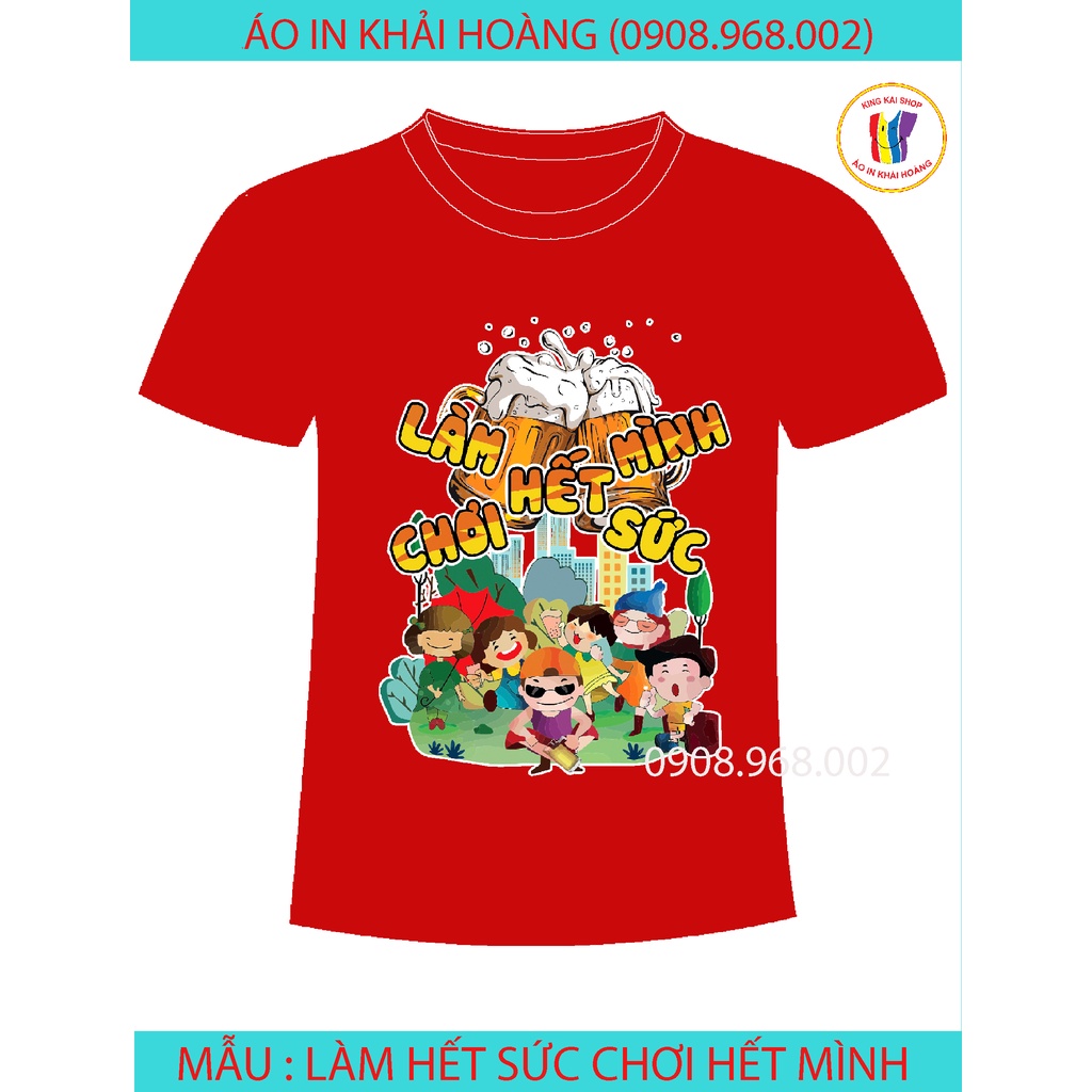 áo thun nhóm đi biển du lịch lớp gia đình giá rẻ tận xưởng cotton co giản 4 chiều thoải mái