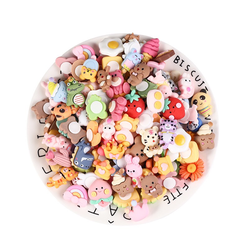 Charm slime, Hình dán nổi sticker 3D cute có miếng dán mặt sau trang trí điện thoại,bình nước,tủ lanh, đồ dùng học tập