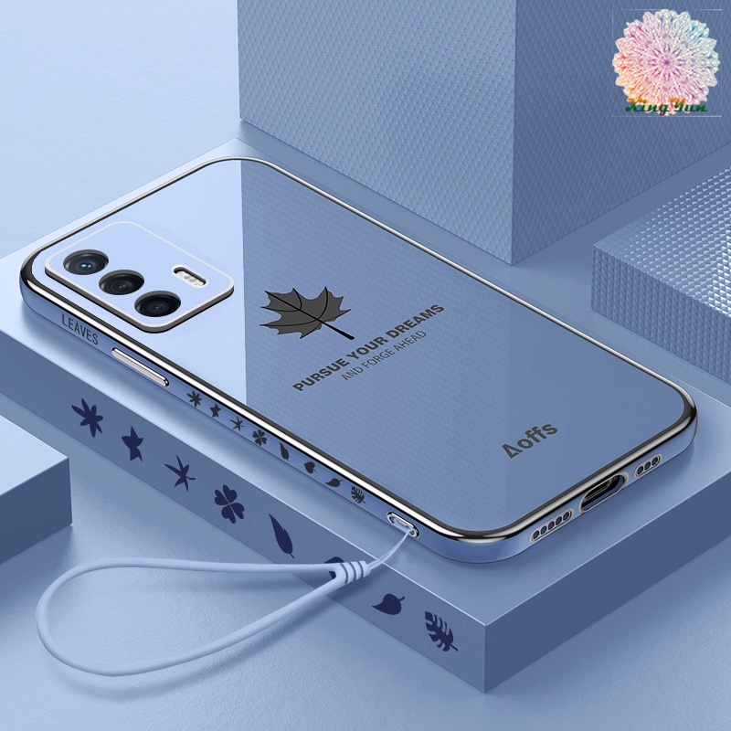 Ốp Điện Thoại Họa Tiết Lá Phong Cho OPPO Realme C21Y C25Y C11 C12 C15 C25 C20 C11 2021 C2 A1K C21 C31 C35 Realme 8i 9i