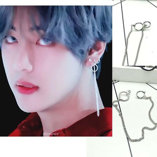 Bông tai xích dài DNA BTS cực chất (1 chiếc)