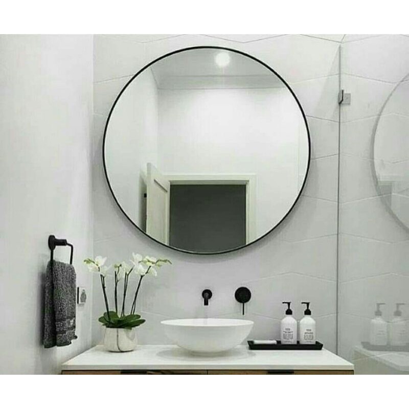 Gương tròn, gương đèn led trang điểm, gương nhà tắm