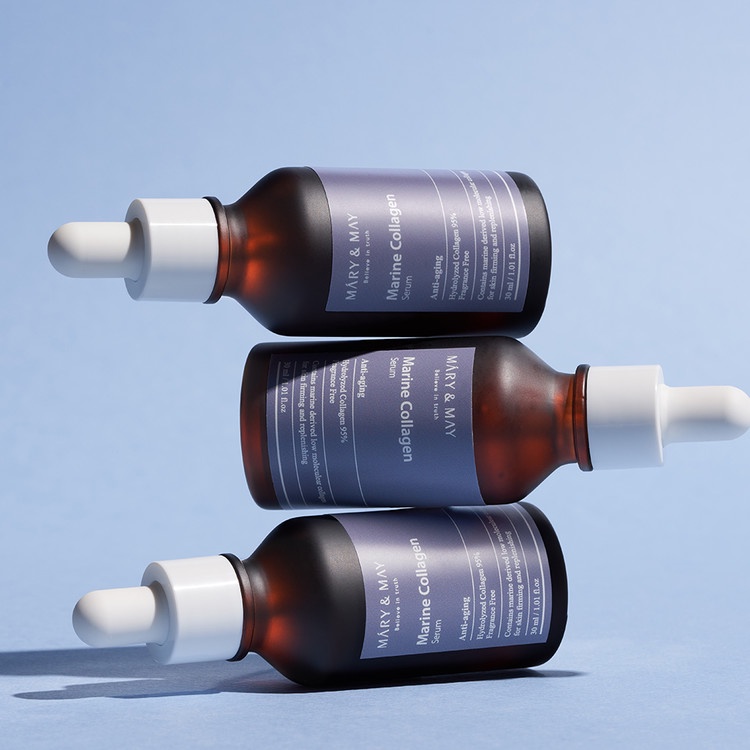 Tinh chất serum Mary&May Niacinamide/Hyaluronic/Marine Collagen/Houttuynia/Citrus