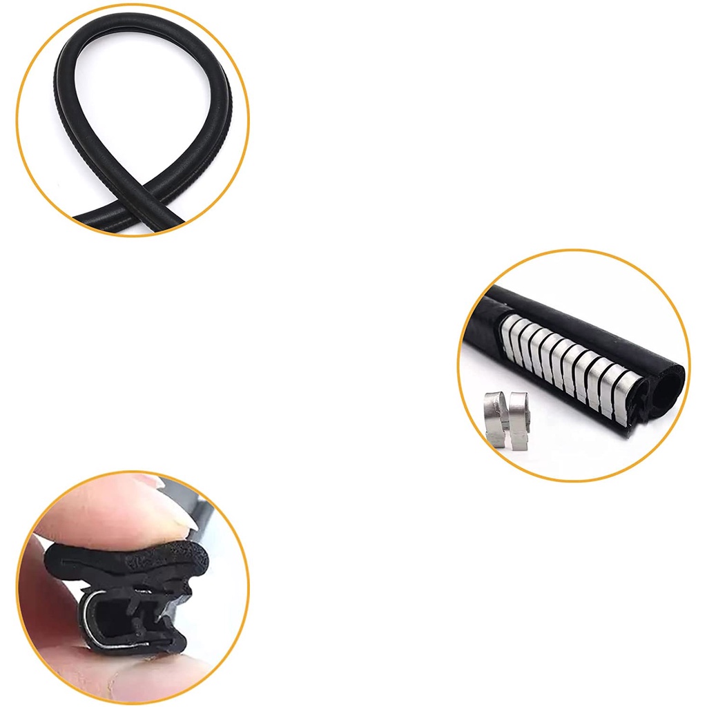 Gioăng Chữ U Dùng Làm Gioăng Cửa, Tủ Điện,Cốp Xe Tải, Tủ Sắt - Gioăng Có Rãnh Khí