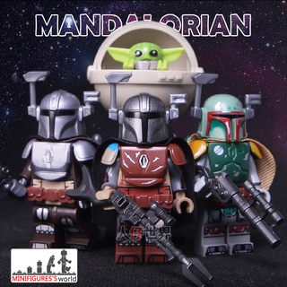 Mô hình nhân vật jango fett boba fett bounty hunter yoda vizsla trong phim star wars